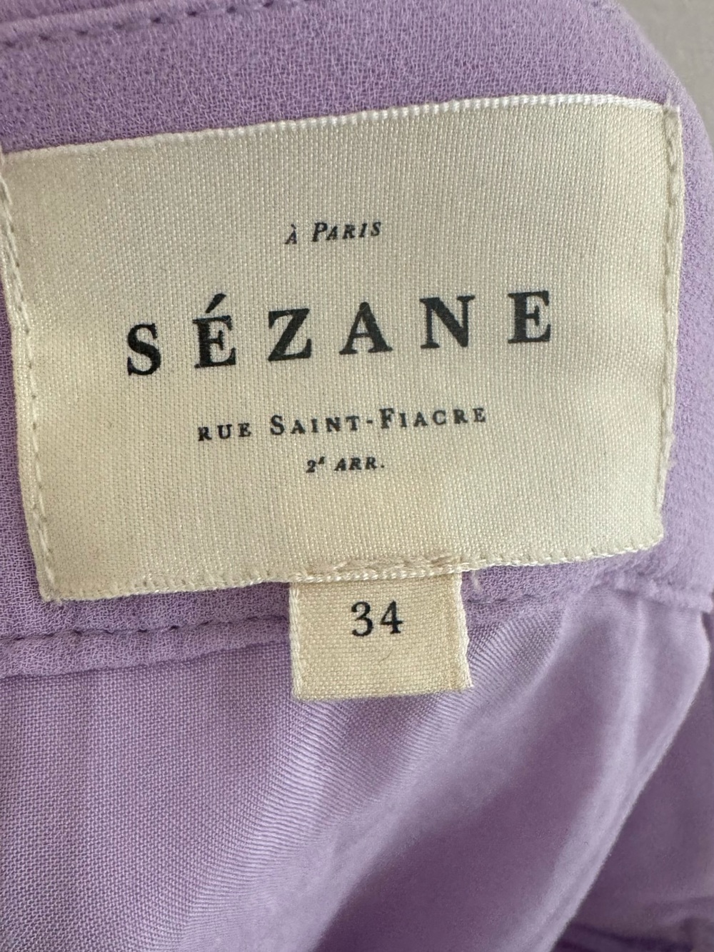 SEZANE Dilo pleated skirt in Lilac - Picture 5 of 9